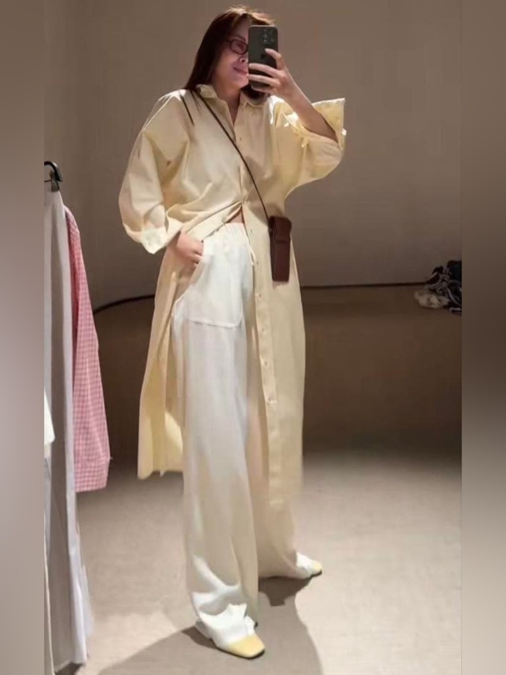 ZARA ~ ZW COLLECTION poplin shirt dress - Picture 8 of 17